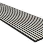 Grey Oak Acoustic Slat Wood Panel (2,4m)