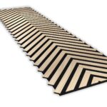 Oak Herringbone Acoustic Slat Wood Panel 2,4m