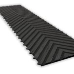 Black Oak Herringbone Acoustic Slat Wood Panel 3m
