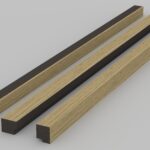 Light Oak End Slat (3m)