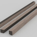 Grey Oak End Slat (3m)